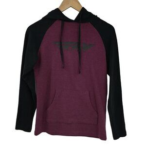 Fly Racing Boys Pullover Hooded Sweatshirt Size S Color Block Youth Hoodie